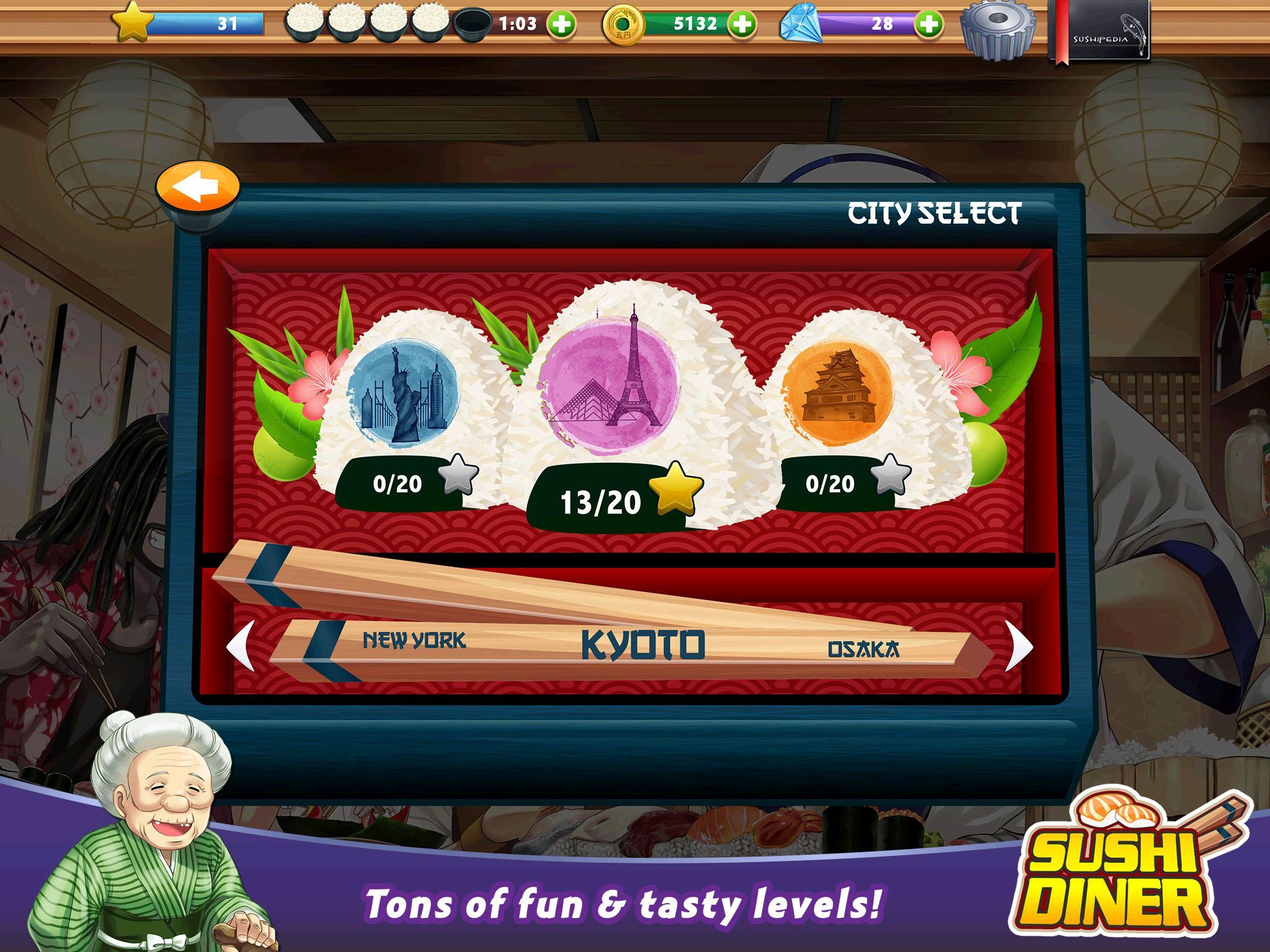 Cuplikan Layar Game Sushi Diner - Fun Cooking Game