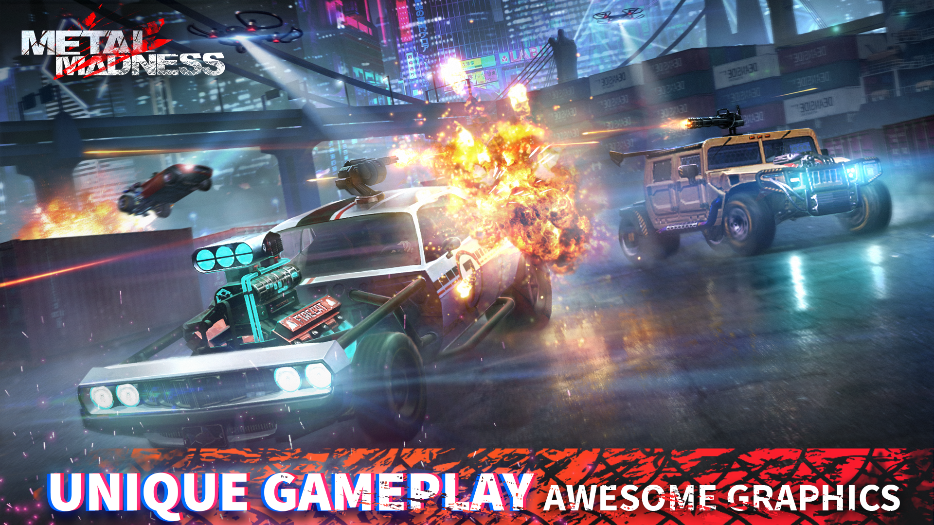 METAL MADNESS PvP: Car Shooter Game Screenshot