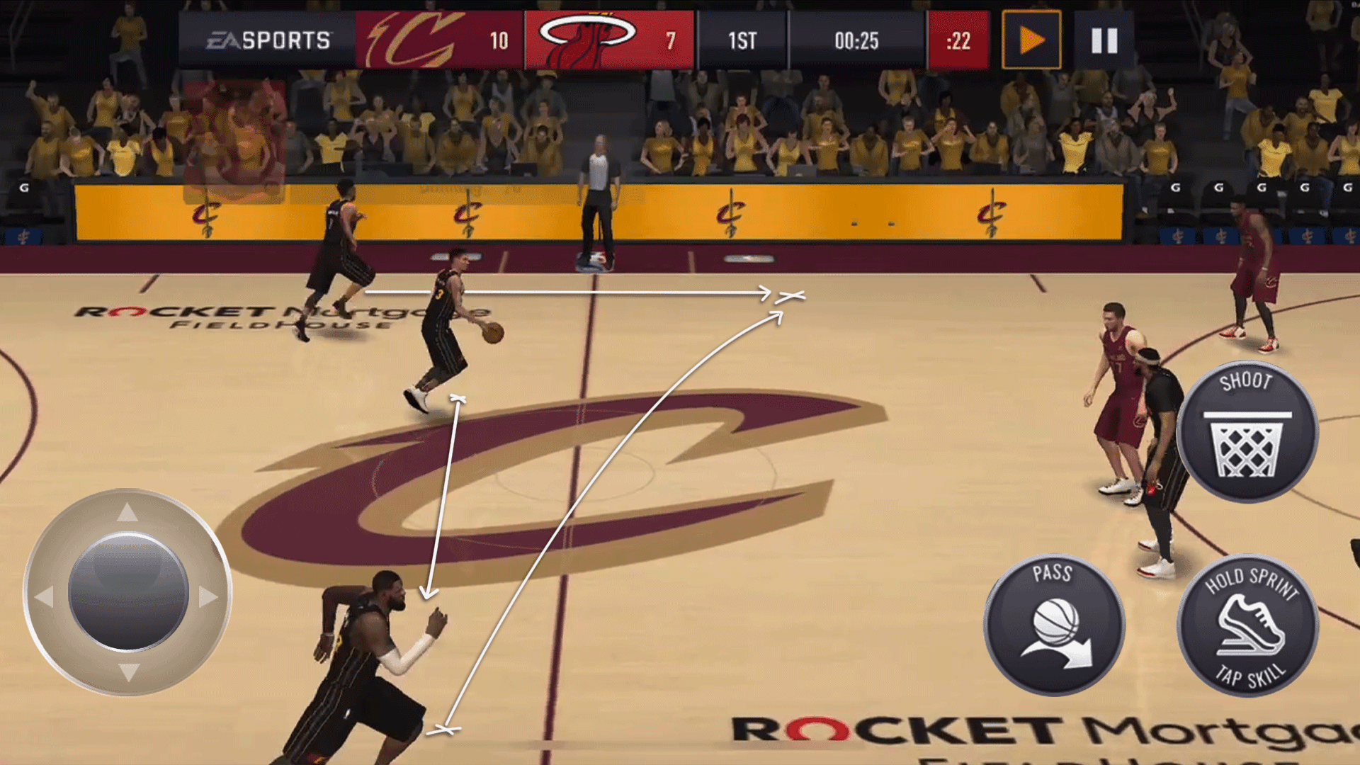 Screenshot of NBA LIVE Mobile Basketball
