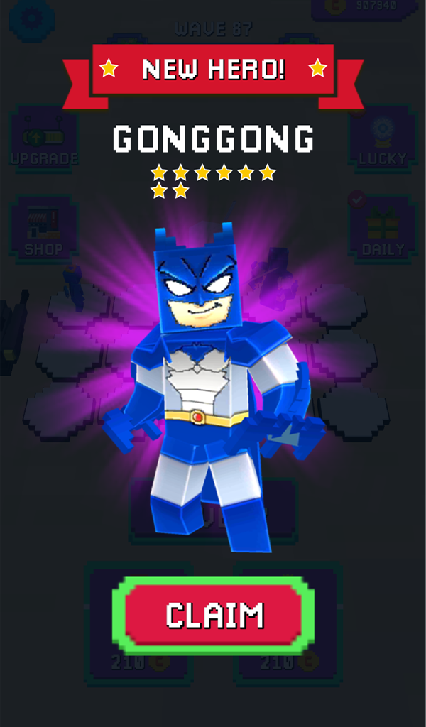 Superhero Craft: Merge Battle Game Screenshot