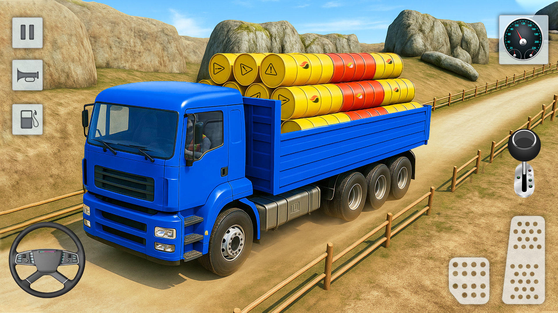 Captura de Tela do Jogo Jogo Caminhão Carga Offroad