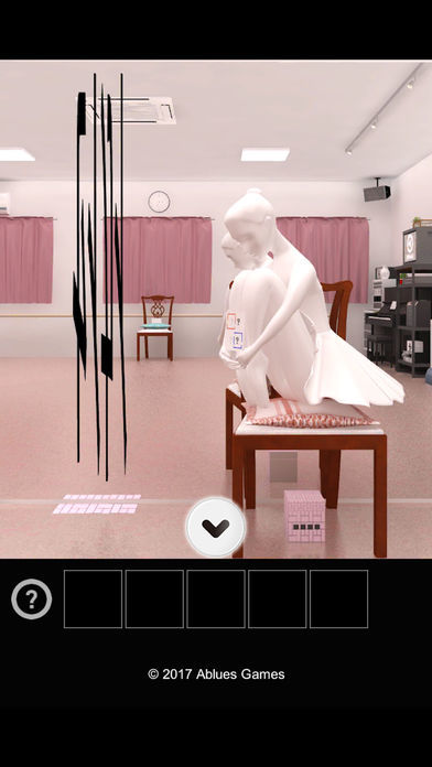 Screenshot of Escape from the ballet classrooms.