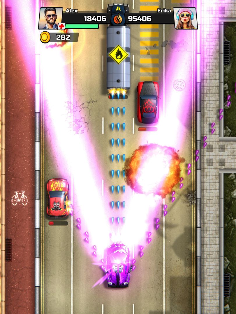 Chaos Road - 戰鬥賽車遊戲截圖