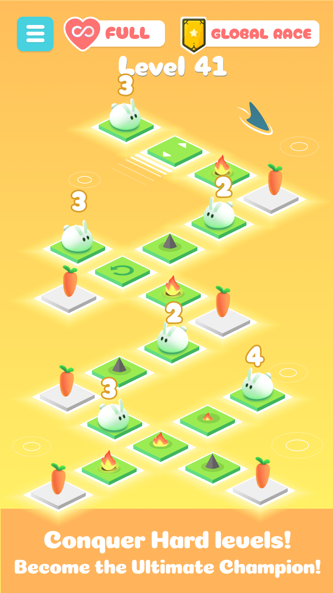 Push It Bunny Game Screenshot