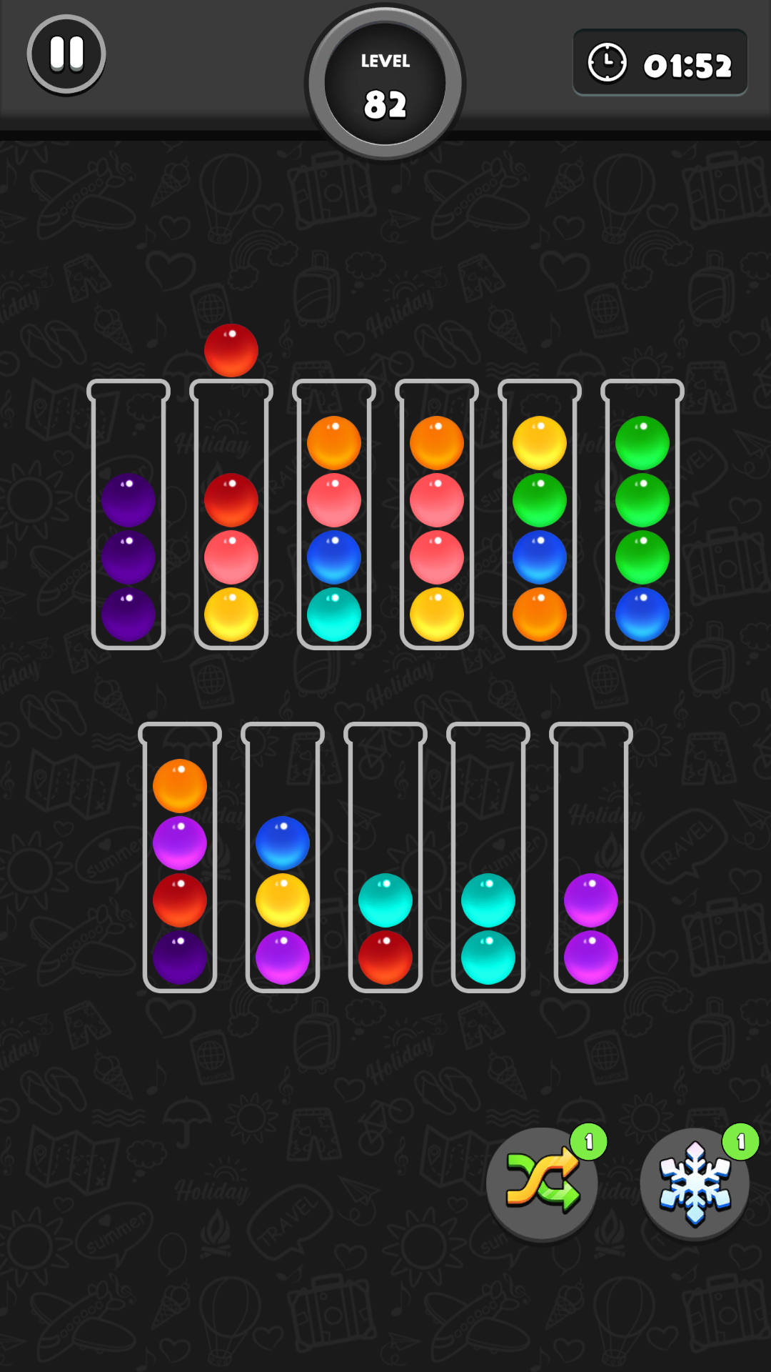 Ball Sort Puzzle Premium Game Screenshot
