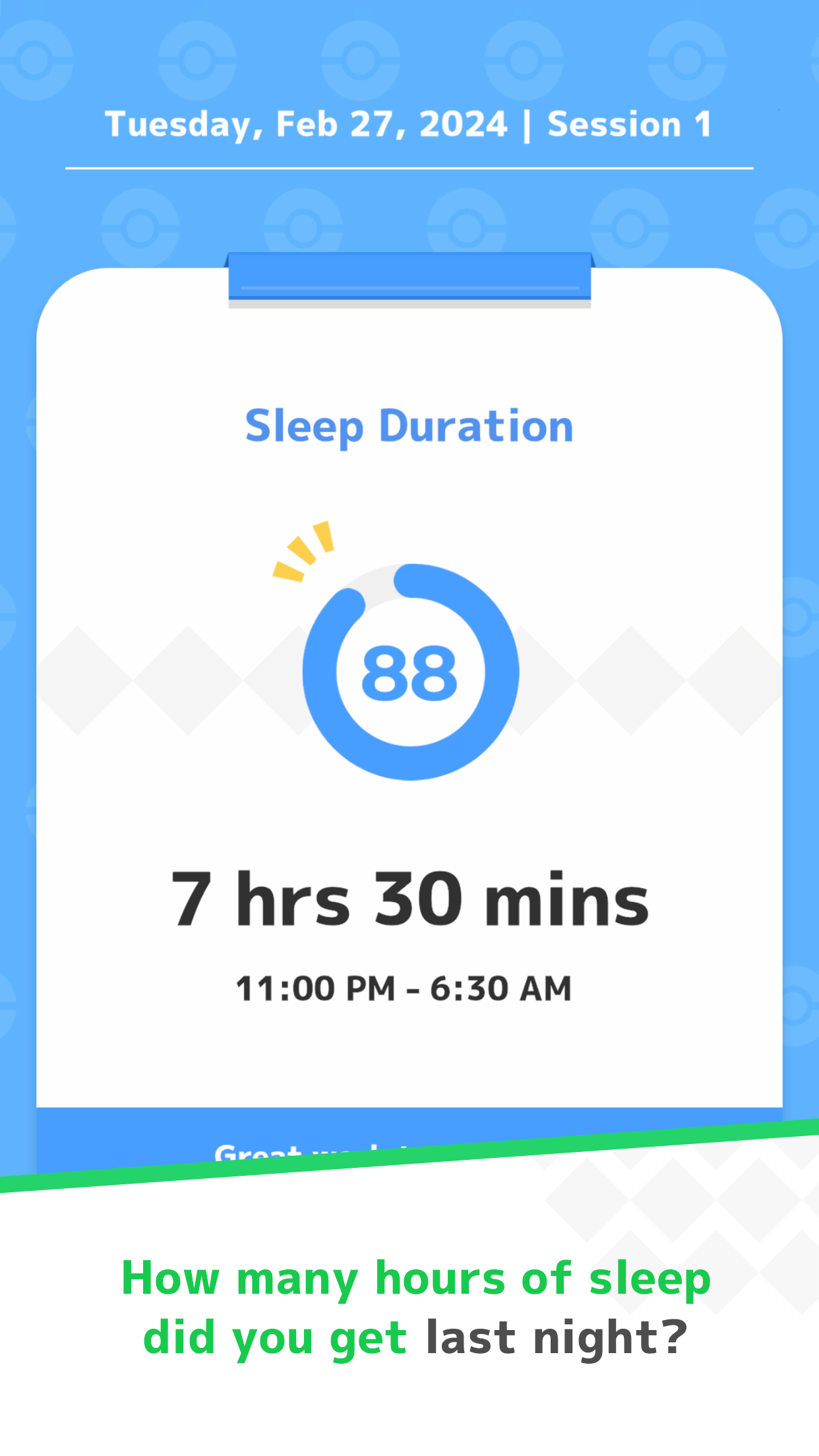 Pokémon Sleep Game Screenshot