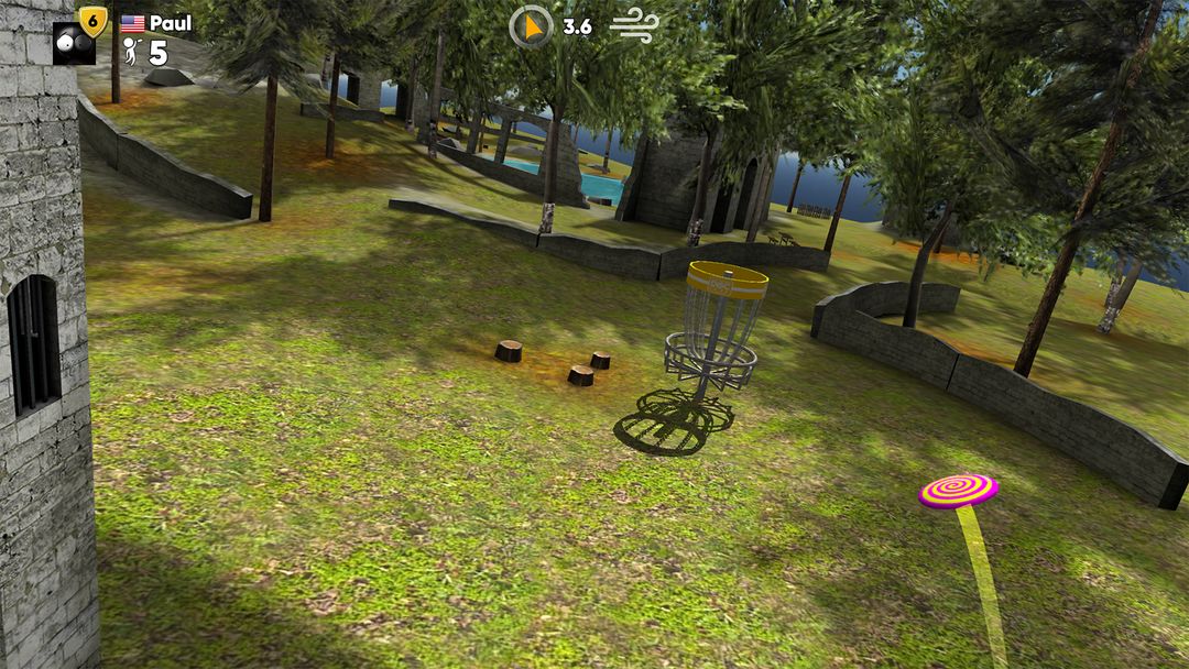 Screenshot of Stickman Disc Golf Battle