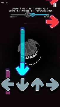 FNF Mod vs Funkin DOORS V2.0 ゲームのスクリーンショット