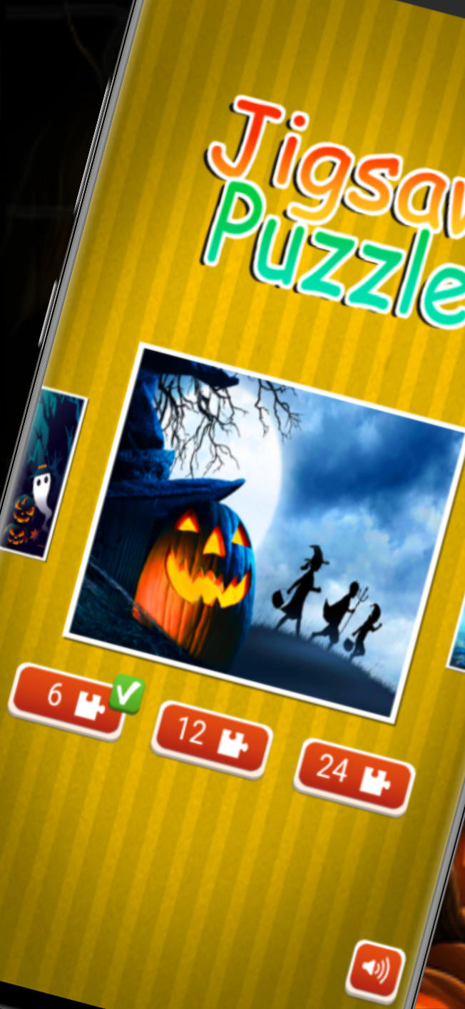 gloomy halloween Puzzle Jigsaw Game Screenshot