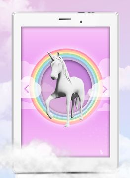 Unicorn 3D Coloring Book Game Screenshot