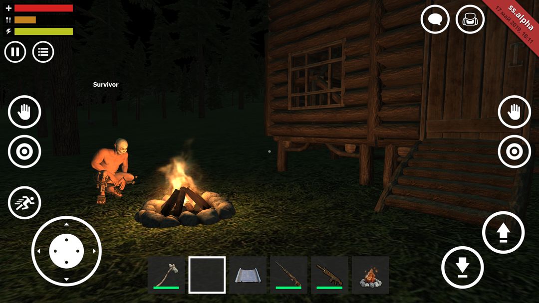 Screenshot of Survival Simulator