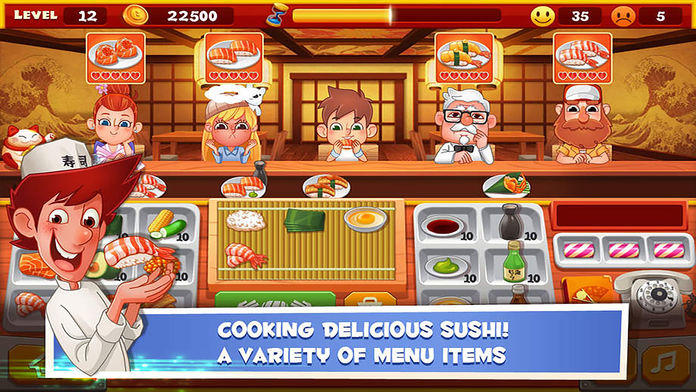 Screenshot 1 of सुशी रेस्तरां - बावर्ची और मालिक बनें 