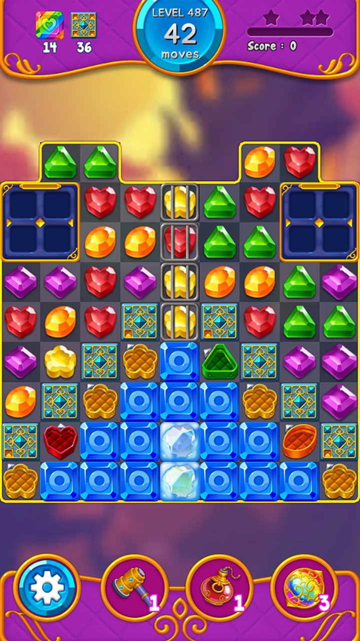 Jewel Witch - Match 3 Game Game Screenshot