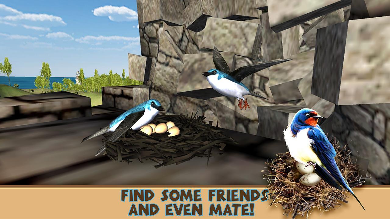 Screenshot of Swallow Simulator - Flying Bird Adventure