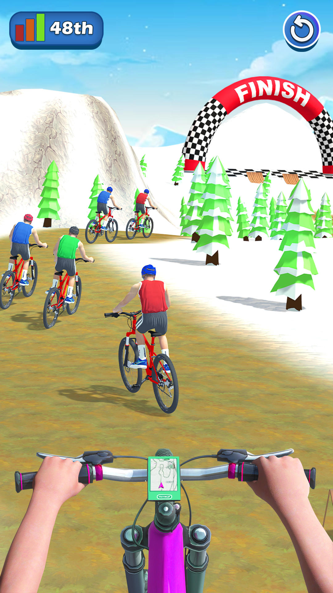 BMX Marathon Racing Games Game Screenshot