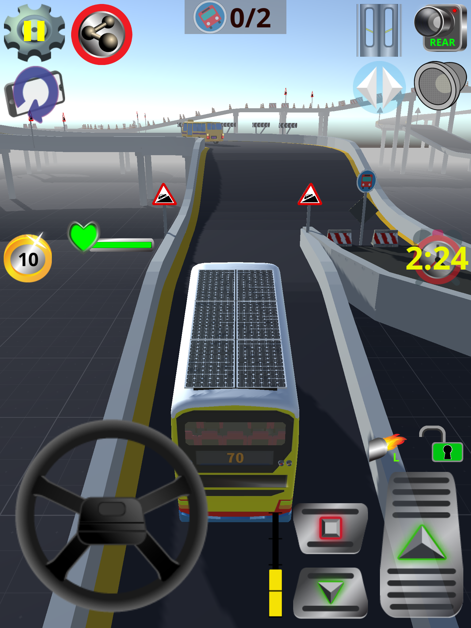 Vintage Bus Go Game Screenshot