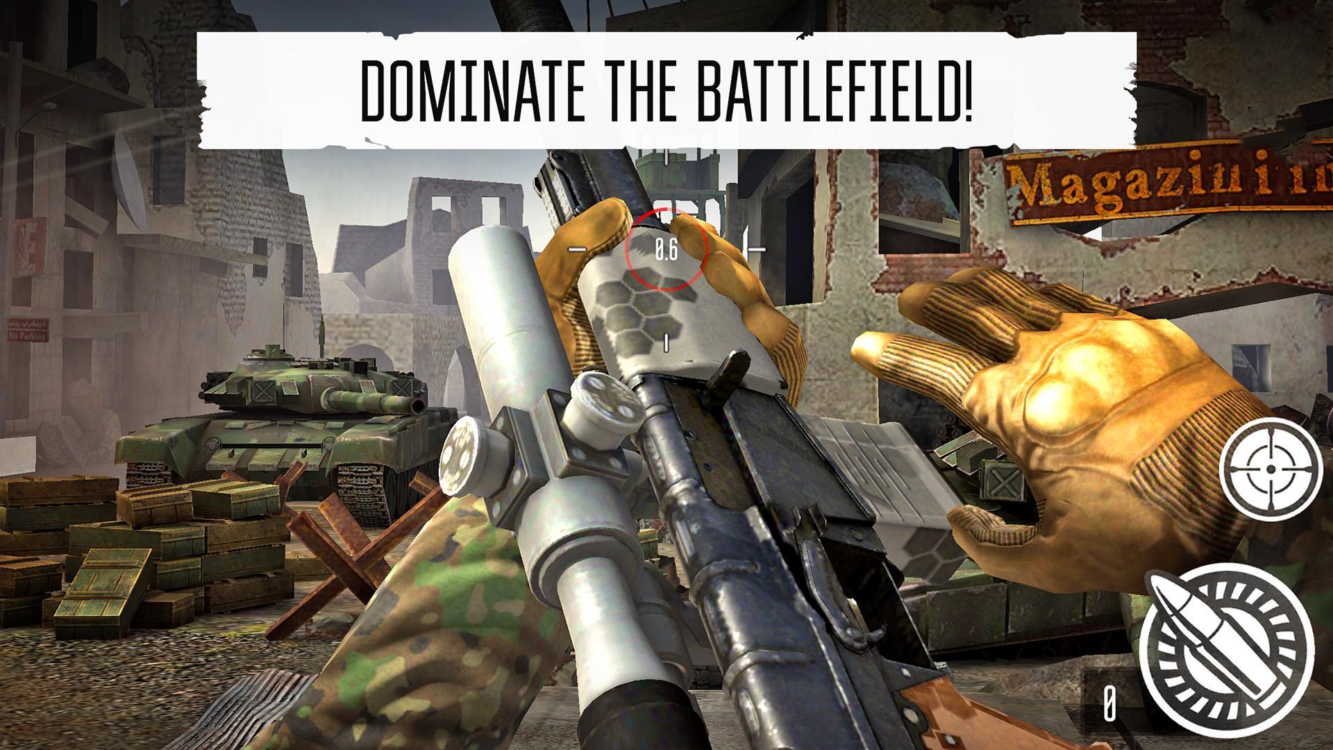 Screenshot 1 of Sniper Battles: オンライン PvP シューティング ゲーム - FPS 1.2.365