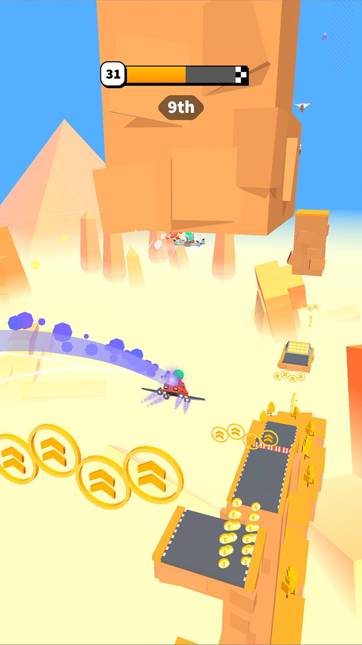 Road Glider - Flying Game ภาพหน้าจอเกม