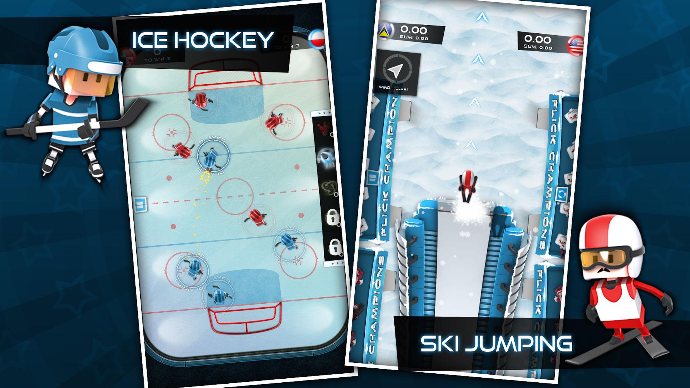 Flick Champions Winter Sports Game Screenshot