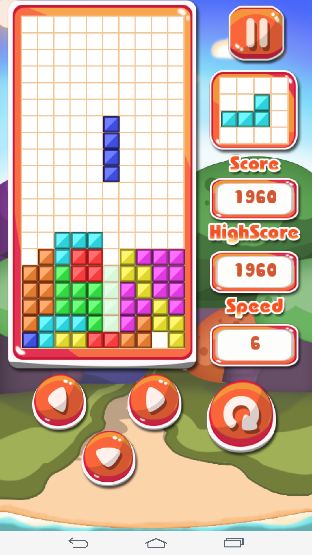 テトリス - レンガの夏 ภาพหน้าจอเกม