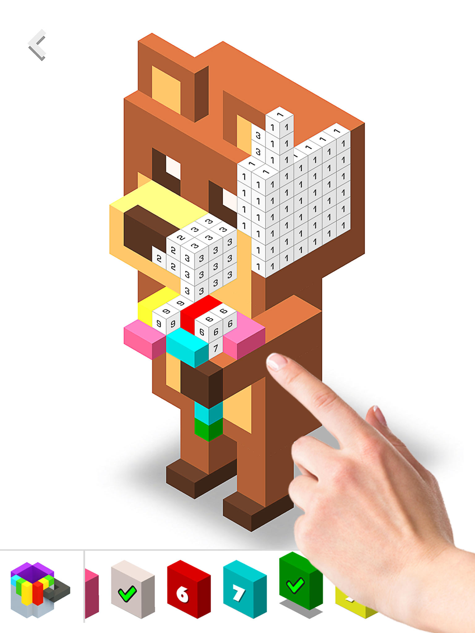 Color by Number - 3D Pixel Art 게임 스크린샷