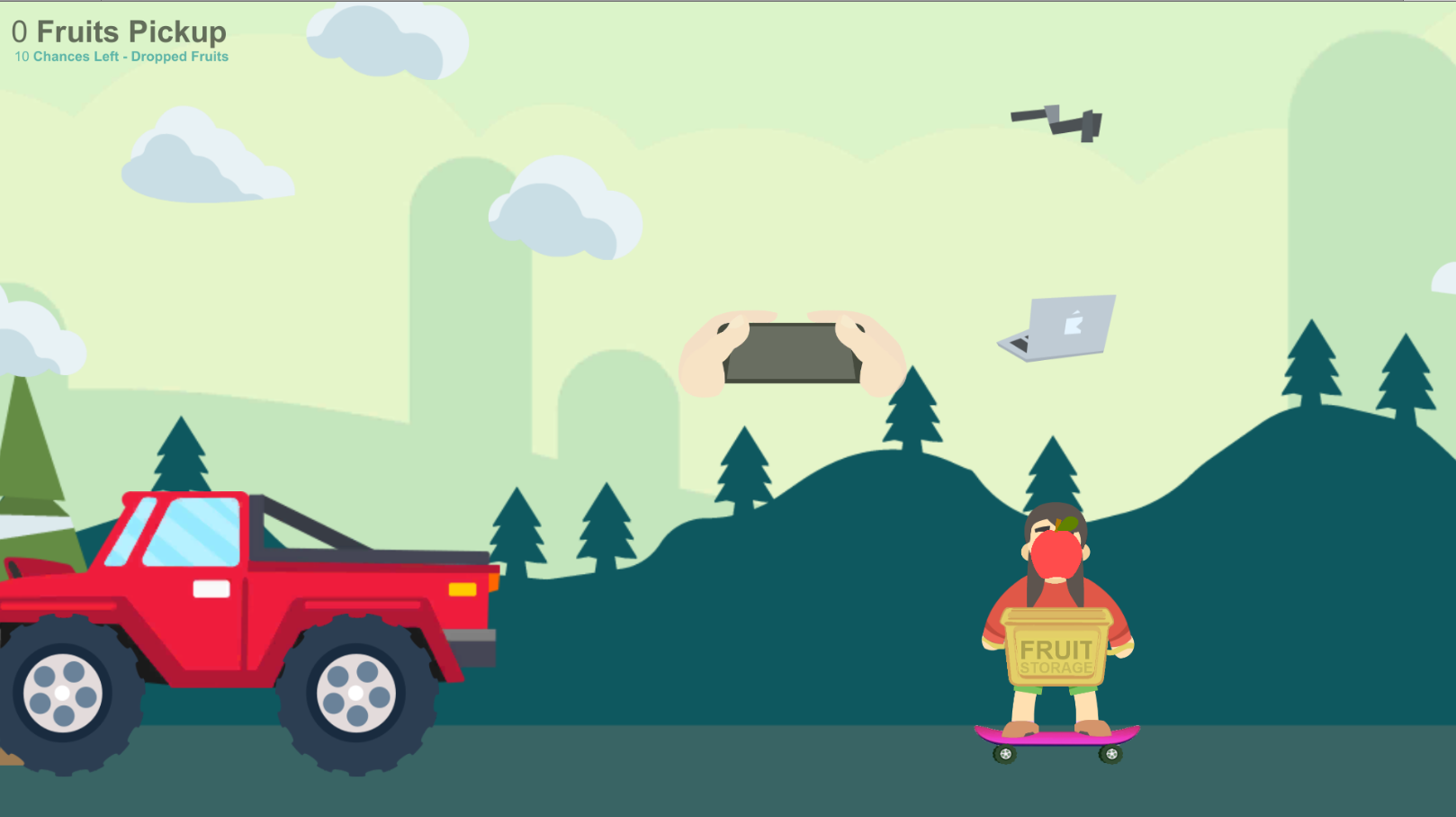 Fruit Catcher Game Screenshot