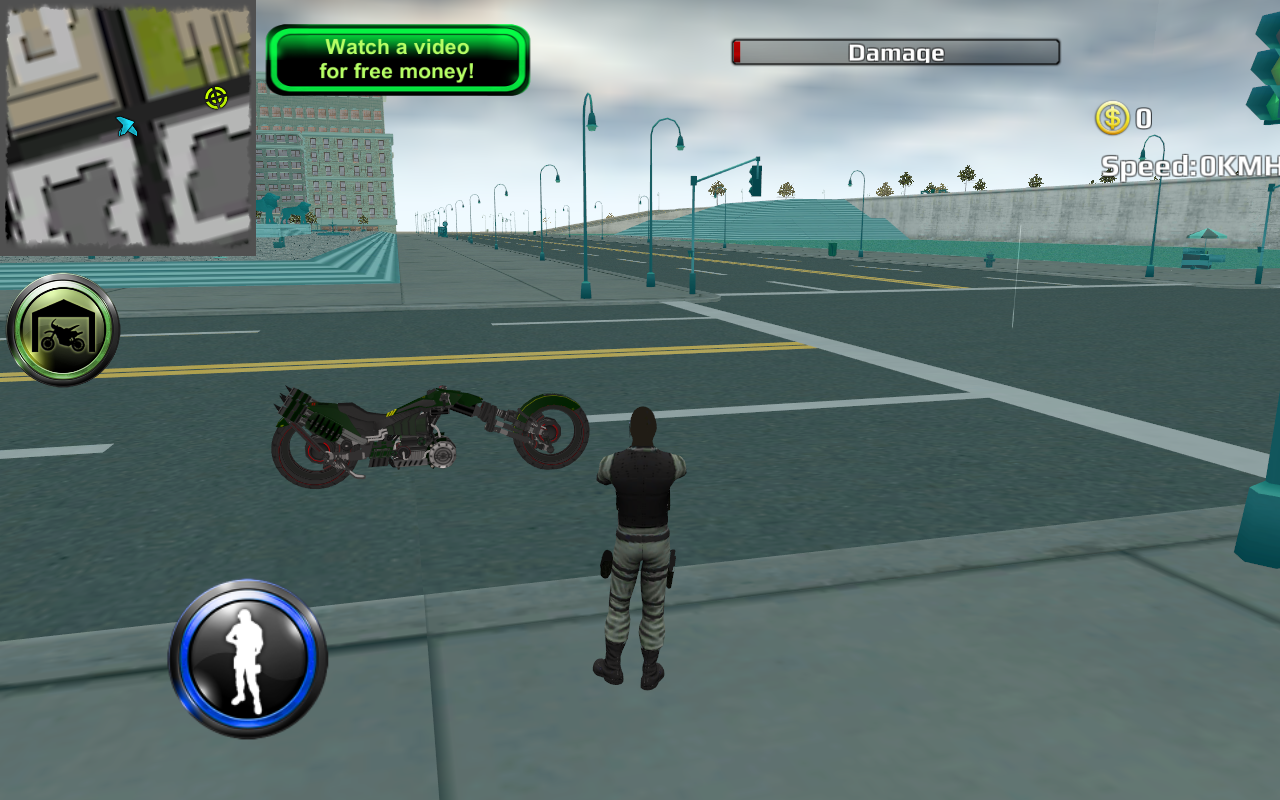 Screenshot 1 of Полицейский Научная Фантастика Велосипедист 3D 