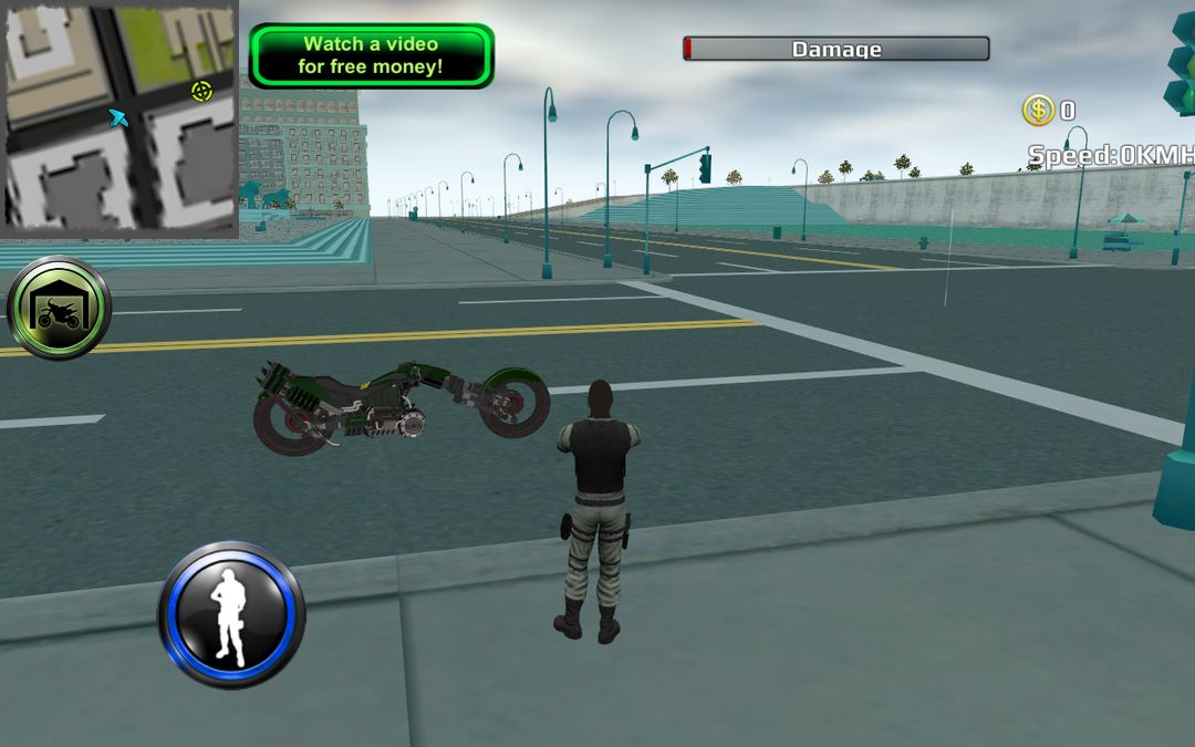Police Sci Fi Bike Rider 3D screenshot game
