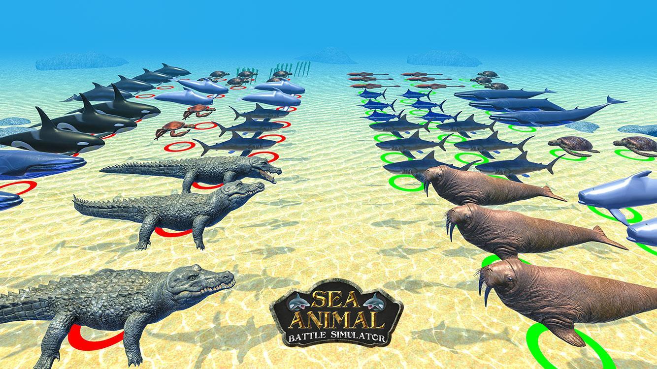 海の動物王国の戦い：戦争シミュレーターのキャプチャ