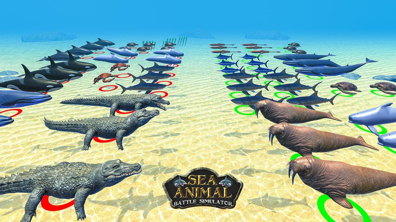 Sea Animal Kingdom: War Simula Game Screenshot