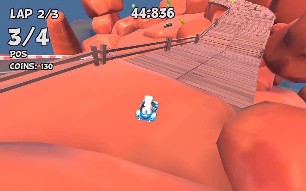 Screenshot of Crazy Cat Rush Racing
