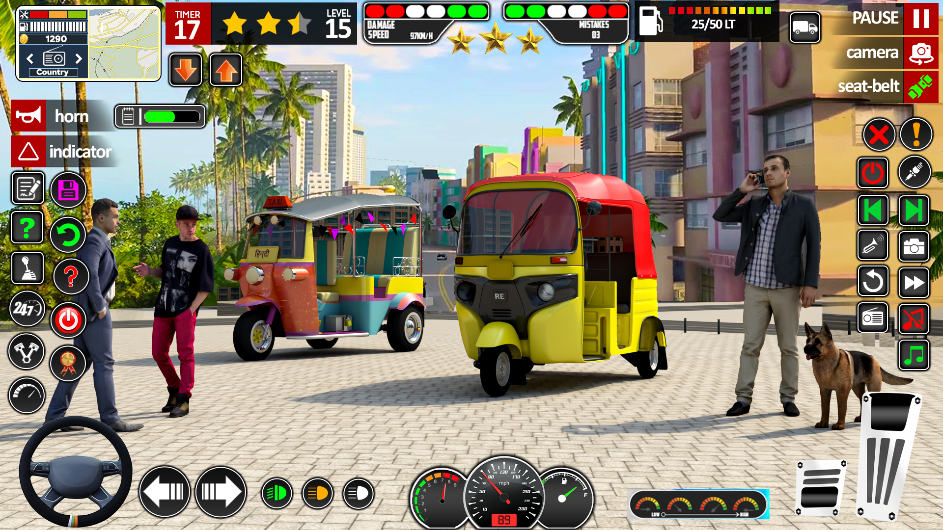 Скриншот игры US Auto Rickshaw: Driving Game