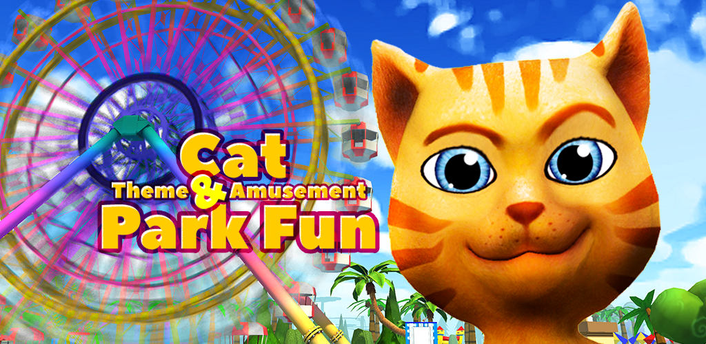 Banner of Cat Theme & Amusement Park Fun 240327