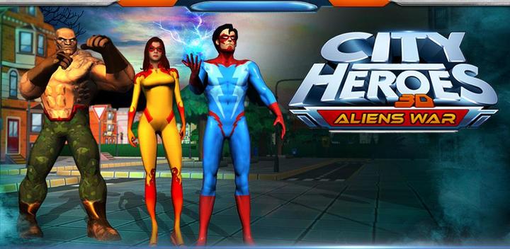 Banner of City Heroes 3D: Aliens War 1.3