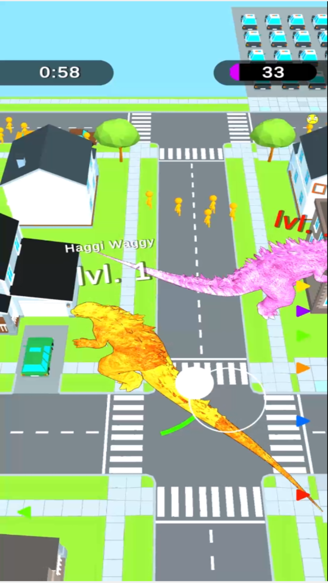 Kaiju Destroy IO Game Screenshot