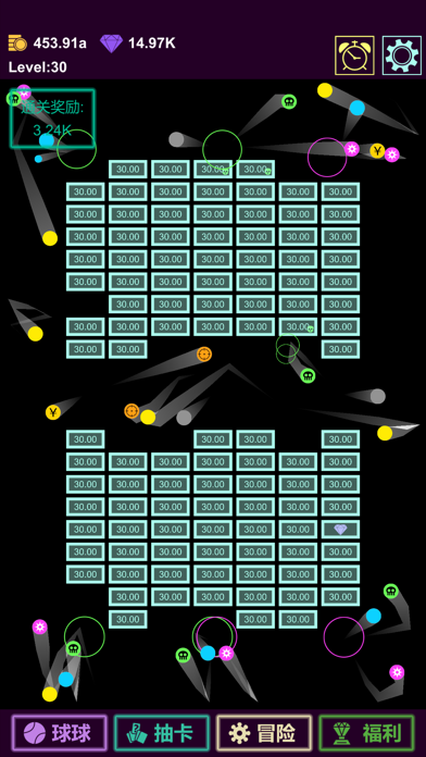 抽卡打砖块-物理弹球 Game Screenshot