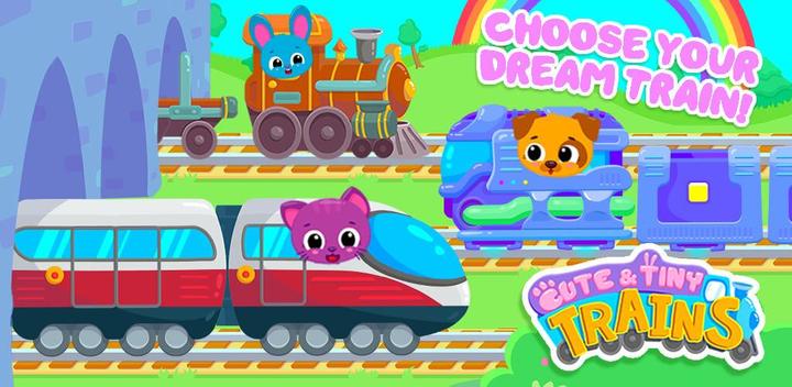 Banner of Cute & Tiny Trains - Choo Choo! Fun Game for Kids 2.0.29