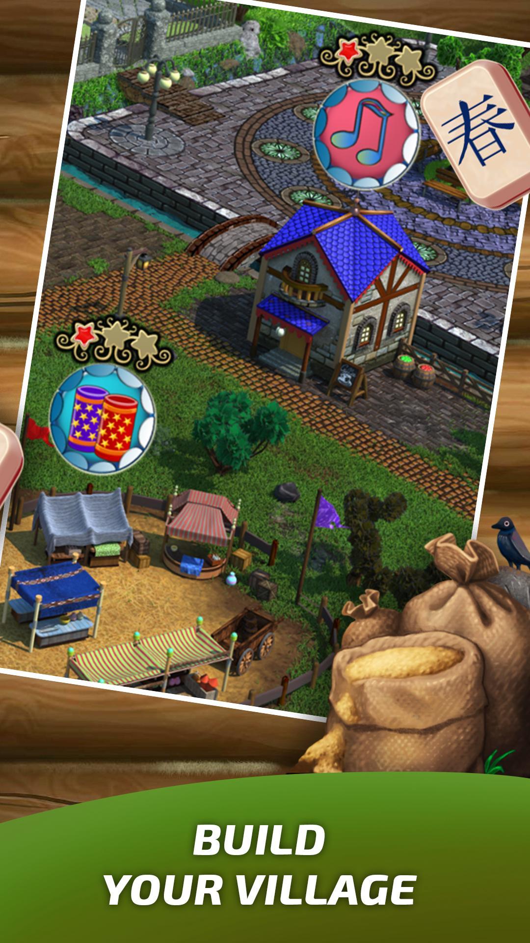 Mahjong Village Game Screenshot