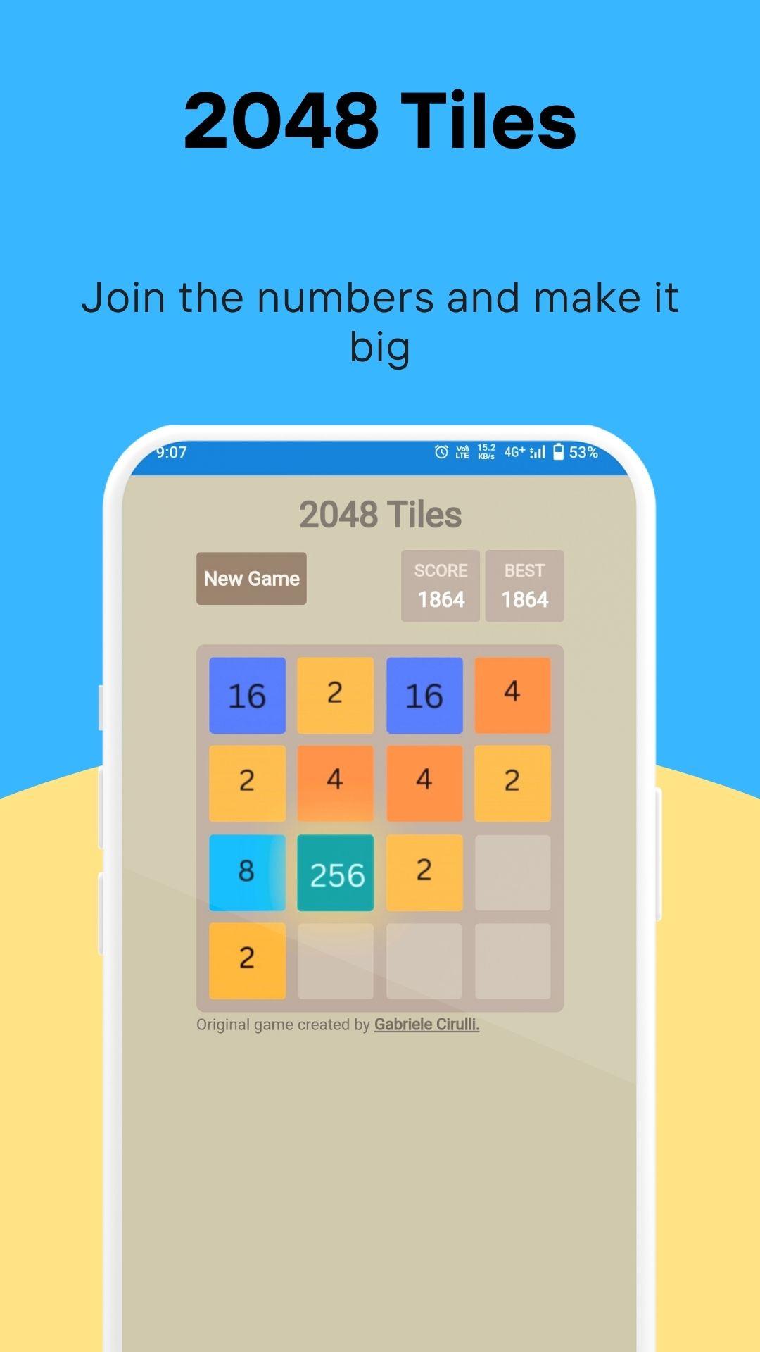 Screenshot of 2048 Tiles