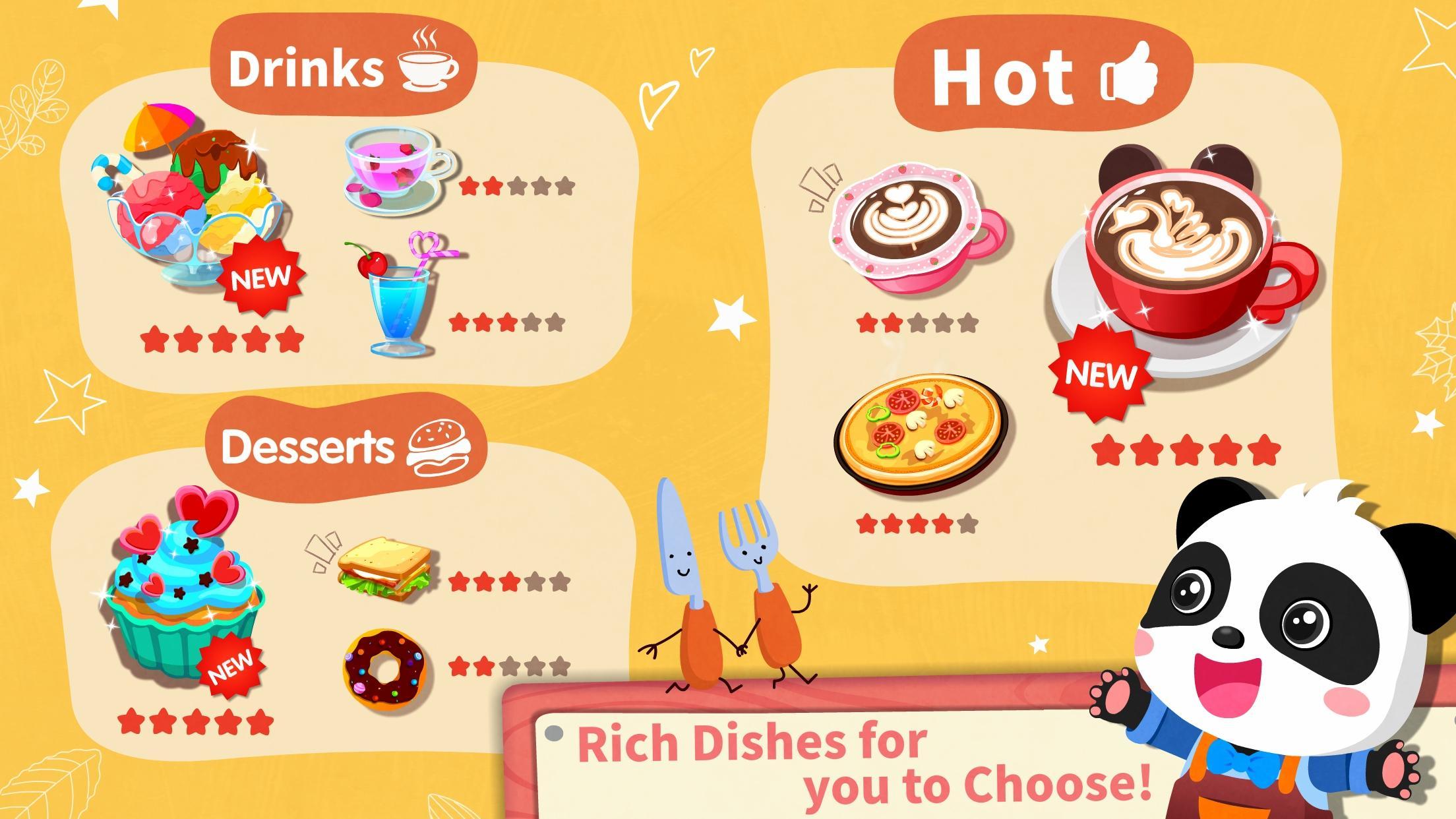 Скриншот игры Baby Panda’s Summer: Café