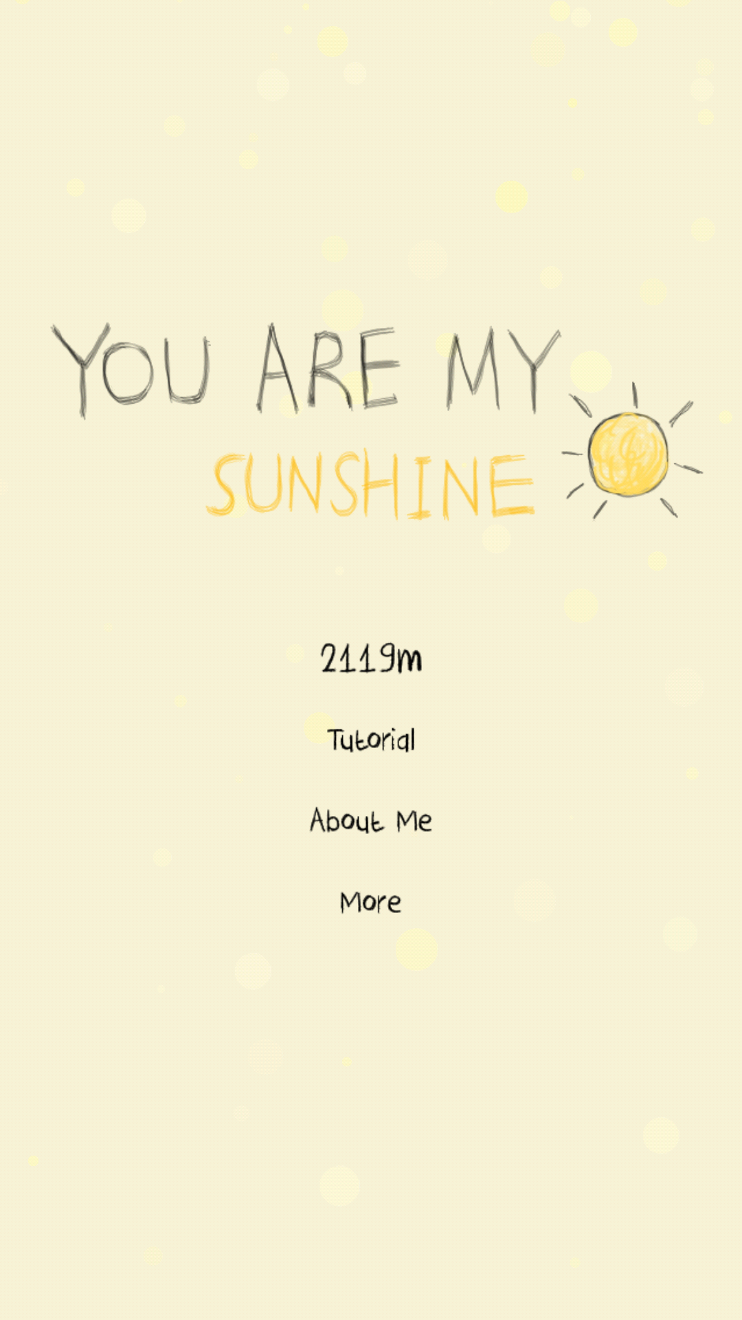 Скриншот игры You Are My Sunshine