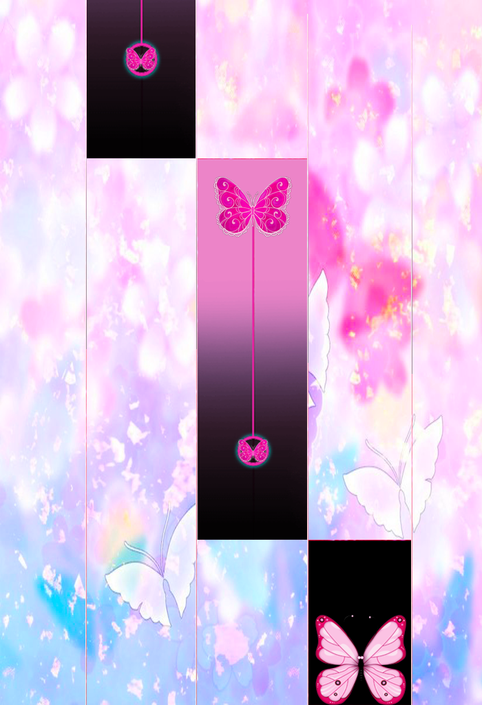 Pink Butterfly Piano Tiles 2018 ภาพหน้าจอเกม