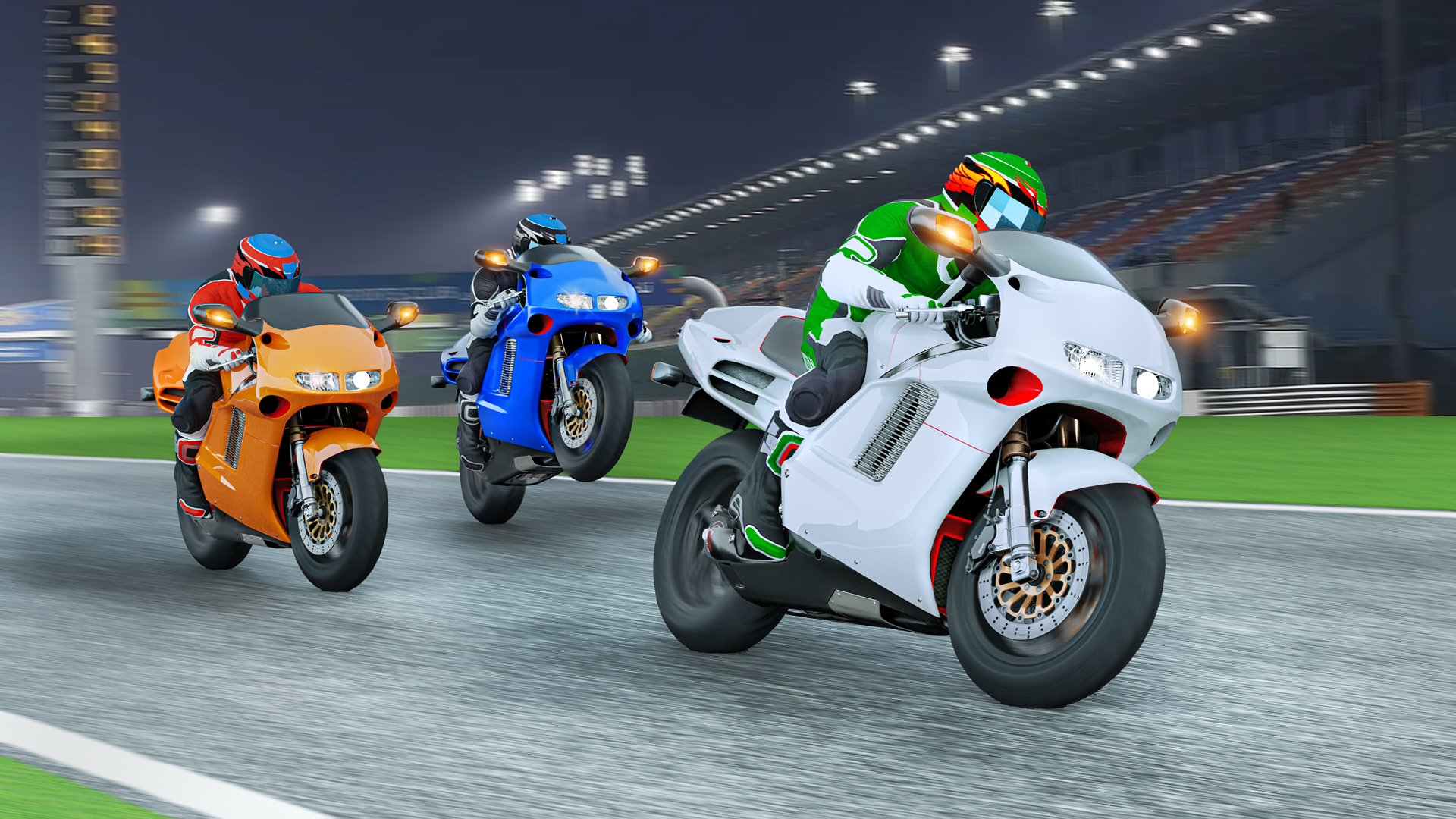Screenshot of Motorcycle Games Traffic Rider