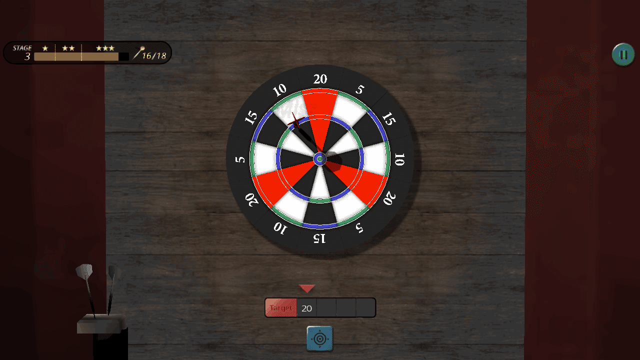 Cuplikan Layar Game Darts King