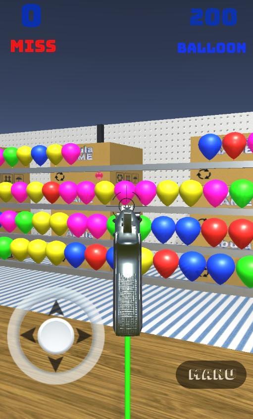 Night market shot balloon Game Screenshot