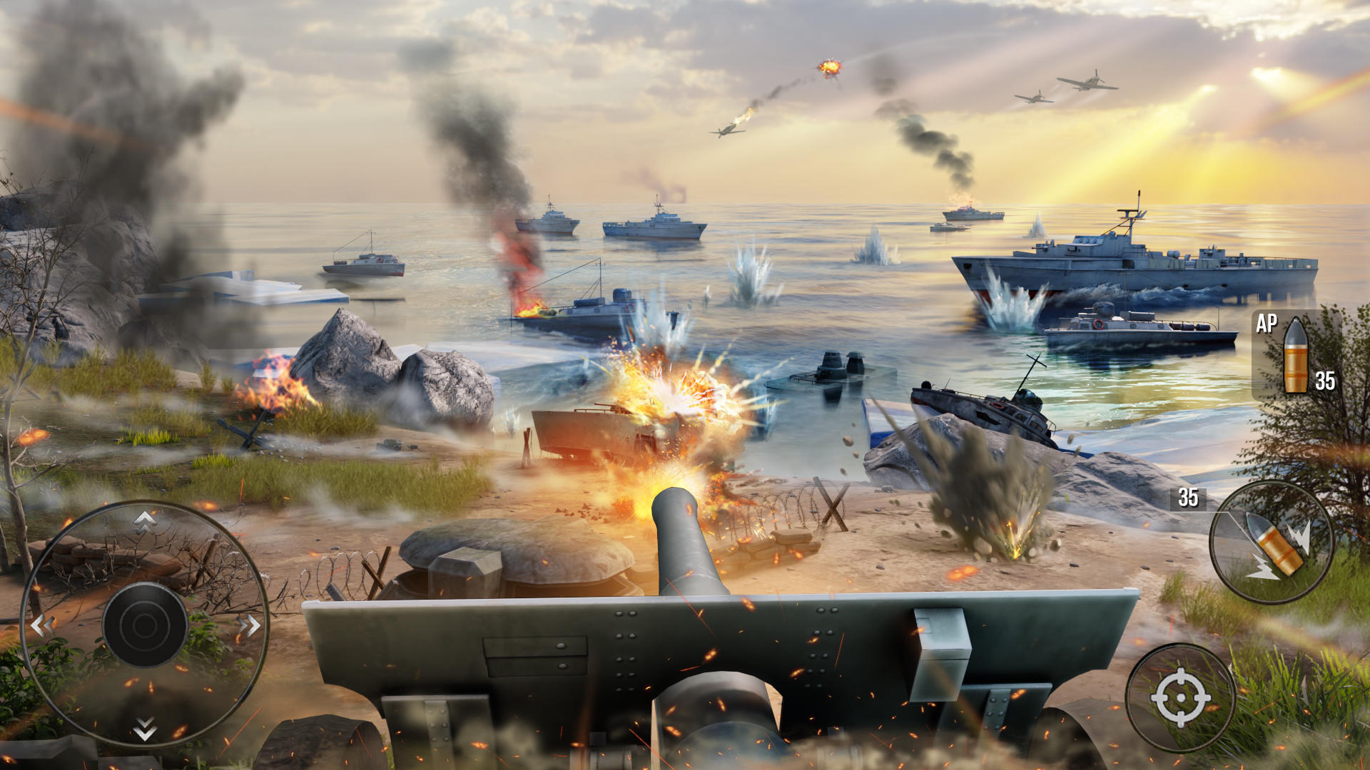 大砲の戦争: 戦闘シミュレータのキャプチャ