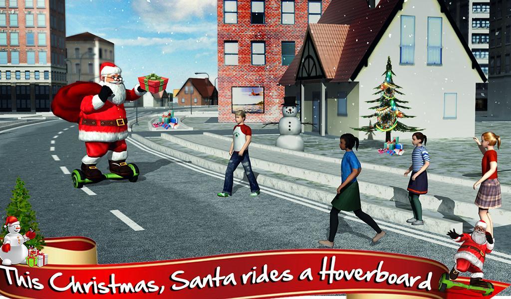 Hoverboard Rider 3D:Santa Xmas ภาพหน้าจอเกม