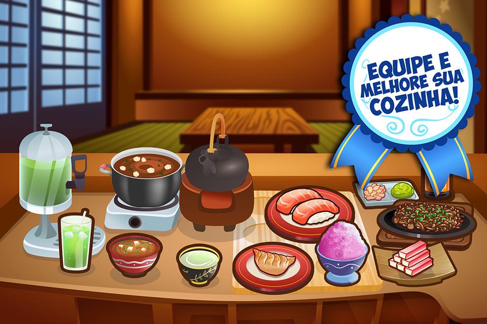 Captura de Tela do Jogo My Sushi Shop: Jogo de Comida