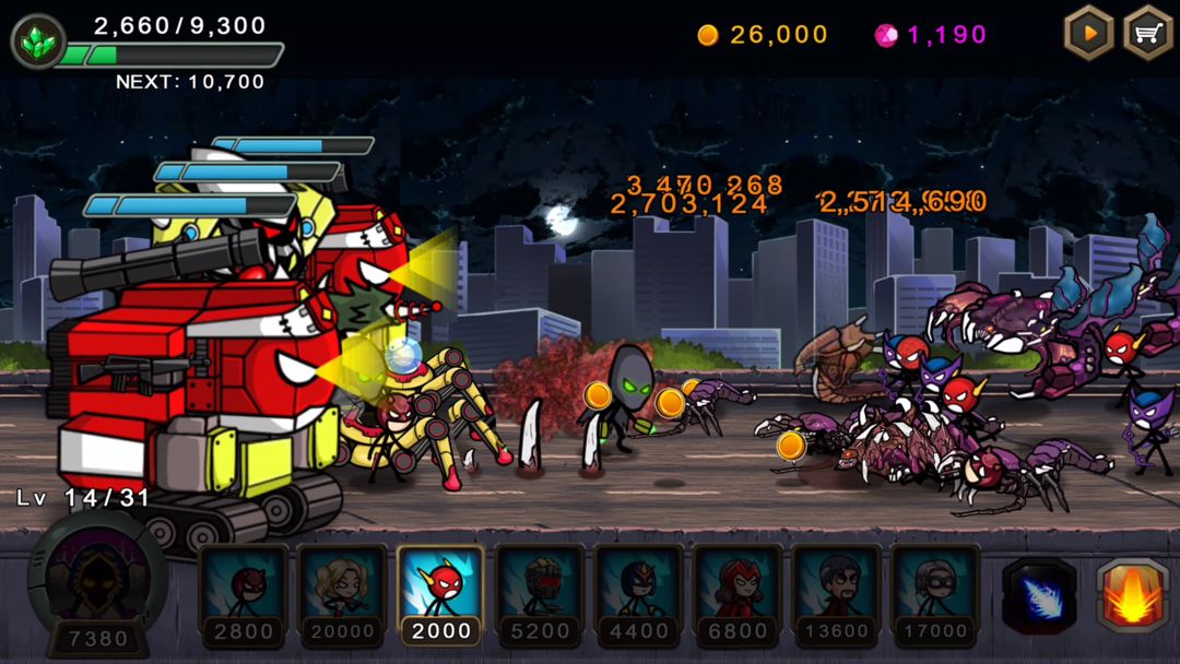 HERO WARS SuperStickmanDefense screenshot game