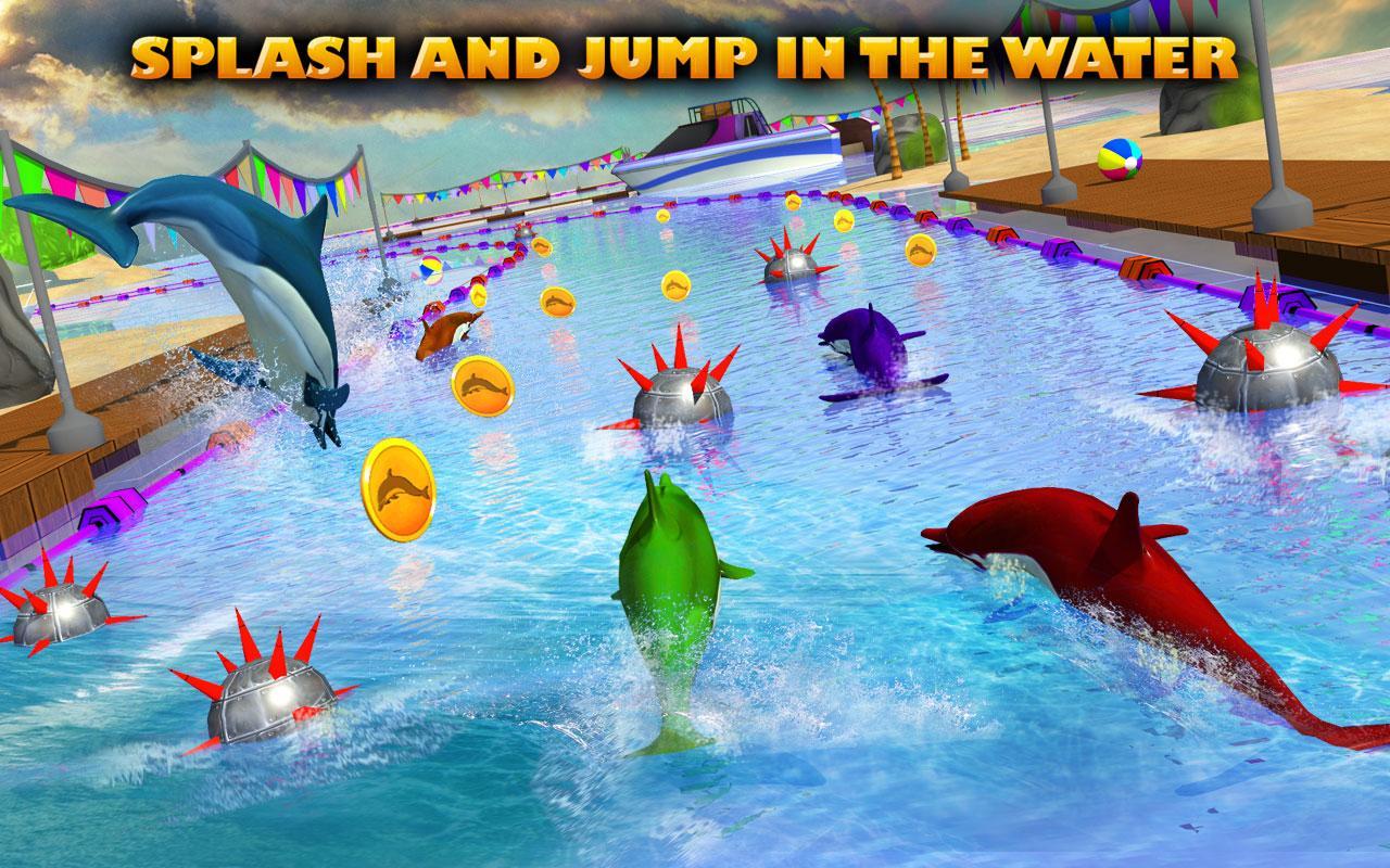 Dolphin Racing 3D Game Screenshot